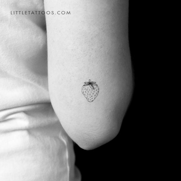 Strawberry Temporary Tattoo - Set of 3