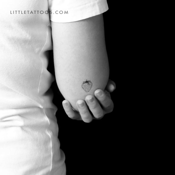 Strawberry Temporary Tattoo - Set of 3