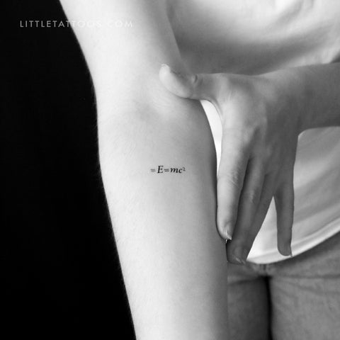 E = Mc2 Temporary Tattoo - Set of 3