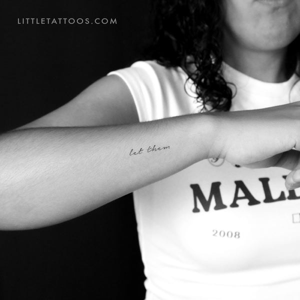 Let Them Temporary Tattoo - Set of 3