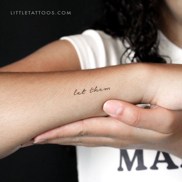 Let Them Temporary Tattoo - Set of 3