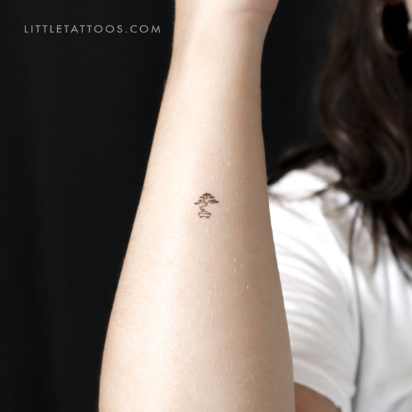 Tiny Bonsai Temporary Tattoo - Set of 3