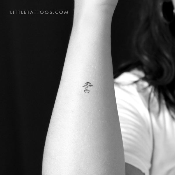 Tiny Bonsai Temporary Tattoo - Set of 3