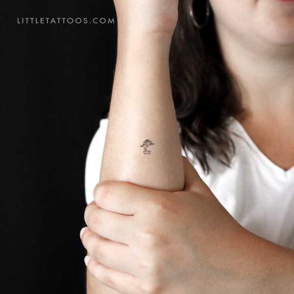 Tiny Bonsai Temporary Tattoo - Set of 3