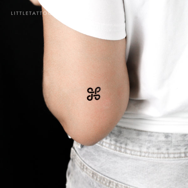 Little Bowen Knot Temporary Tattoo - Set of 3