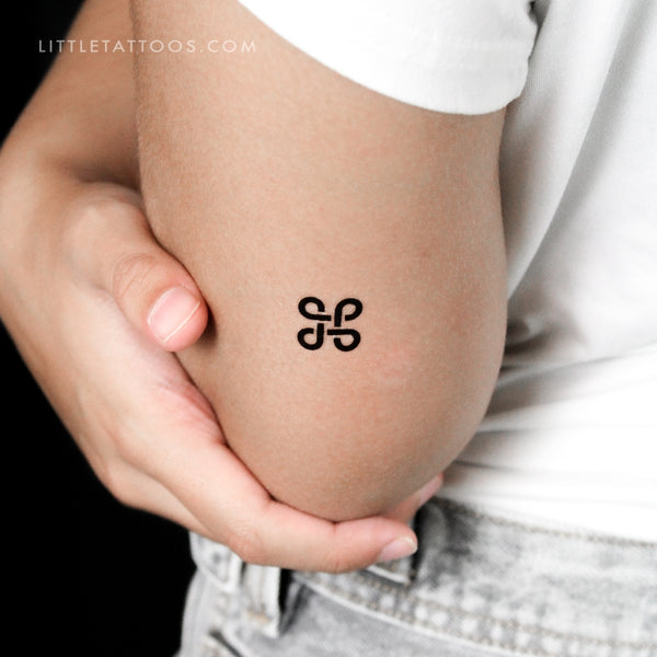 Little Bowen Knot Temporary Tattoo - Set of 3