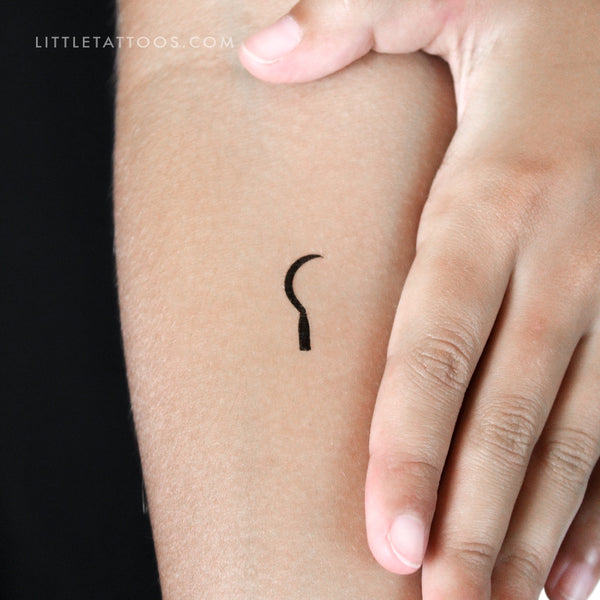 Sickle Temporary Tattoo - Set of 3