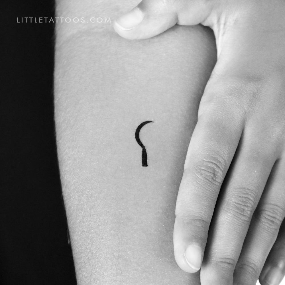 Tatuaje temporal de hoz - Juego de 3