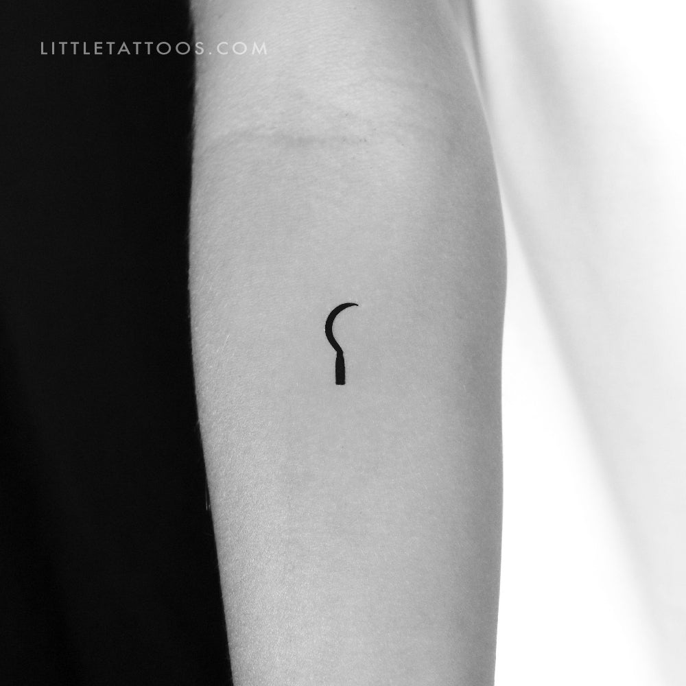 Tatuaje temporal de hoz - Juego de 3