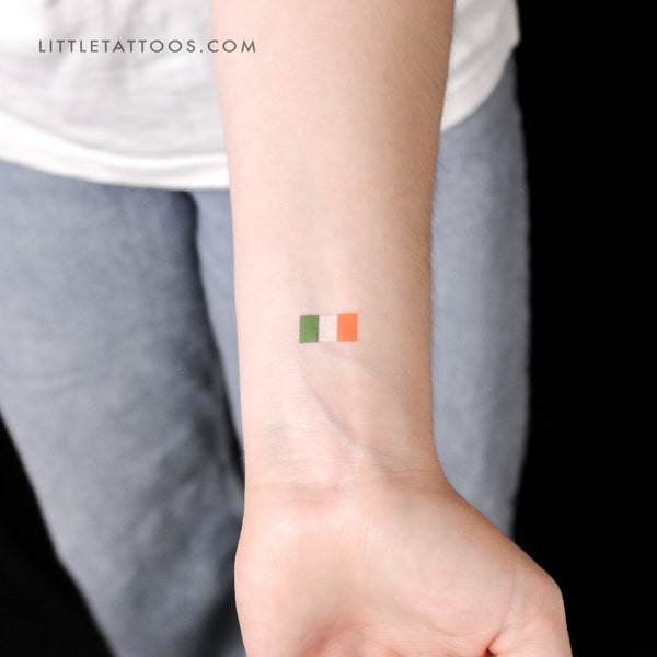 Flag Of Ireland Temporary Tattoo - Set of 3