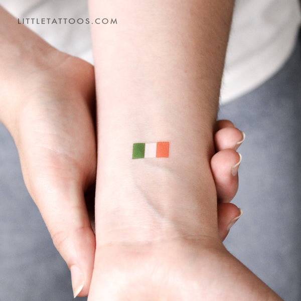 Flag Of Ireland Temporary Tattoo - Set of 3