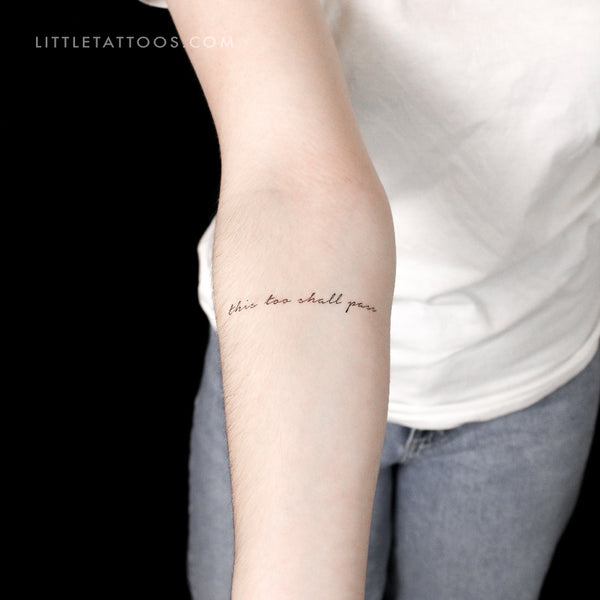 This Too Shall Pass Temporary Tattoo - Set of 3
