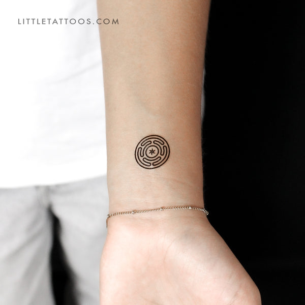 Hecate’s Wheel Temporary Tattoo - Set of 3
