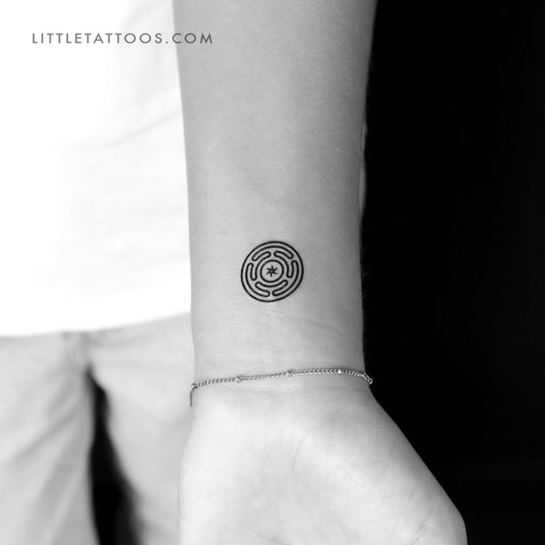 Hecate’s Wheel Temporary Tattoo - Set of 3