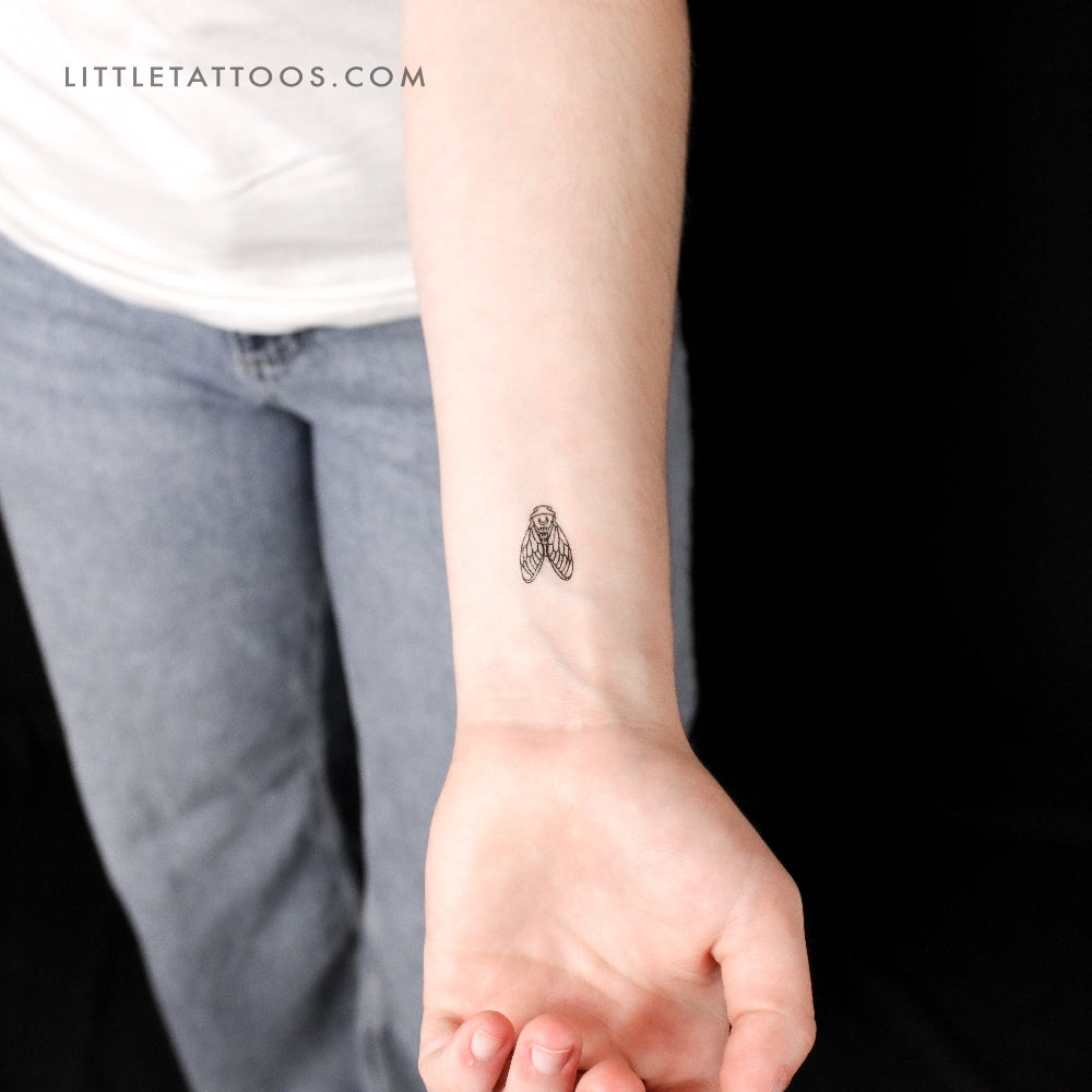 Tatuaje temporal de cigarra - Juego de 3