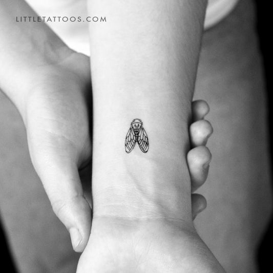 Tatuaje temporal de cigarra - Juego de 3