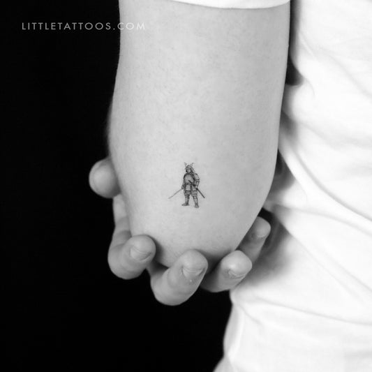 Tatuaje temporal de samurái - Juego de 3
