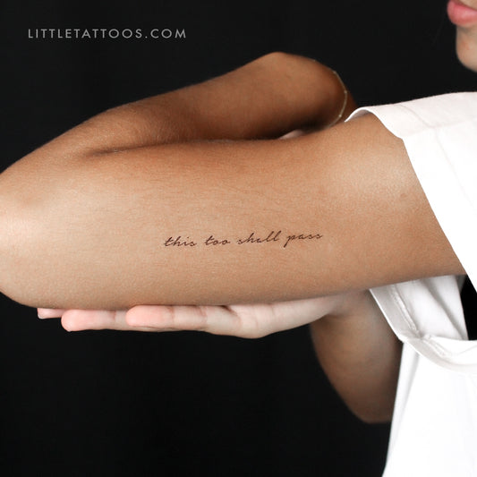 This Too Shall Pass Temporary Tattoo - Set of 3