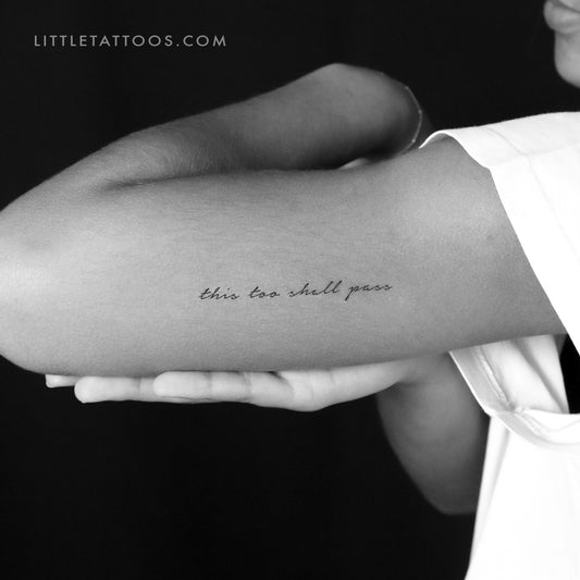 This Too Shall Pass Temporary Tattoo - Set of 3
