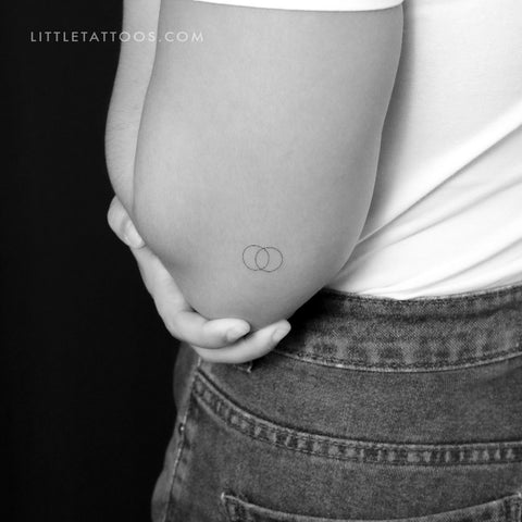 Vesica Piscis Temporary Tattoo - Set of 3