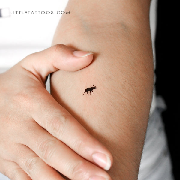 Tiny Moose Temporary Tattoo - Set of 3