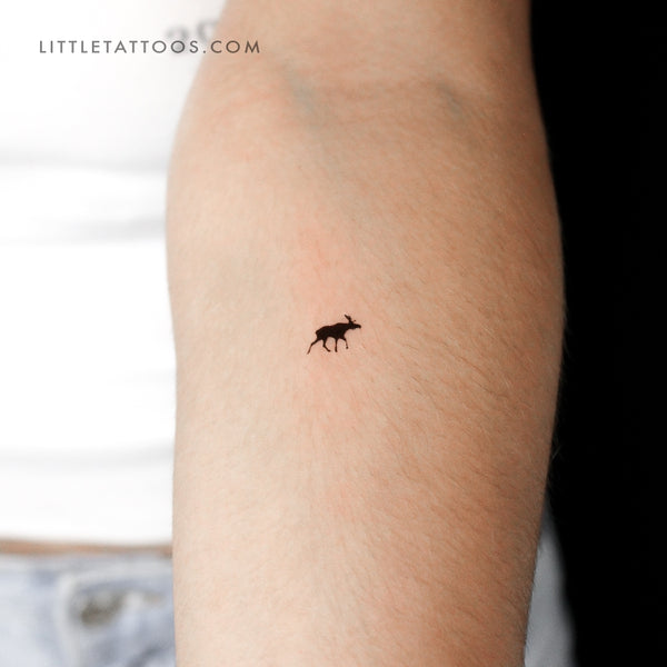 Tiny Moose Temporary Tattoo - Set of 3