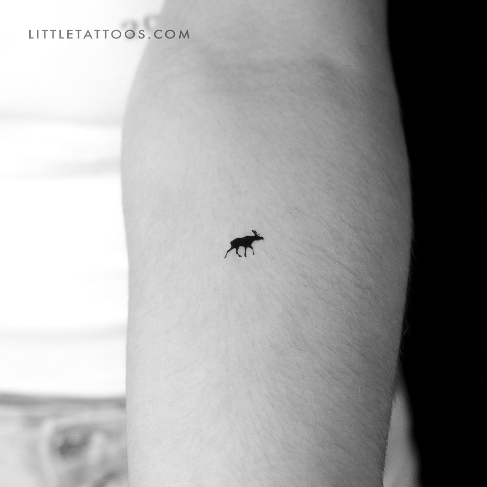 Tatuaje temporal de alce pequeño - Juego de 3