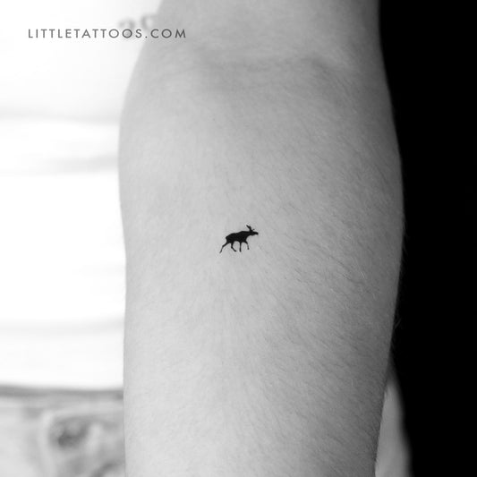 Tatuaje temporal de alce pequeño - Juego de 3