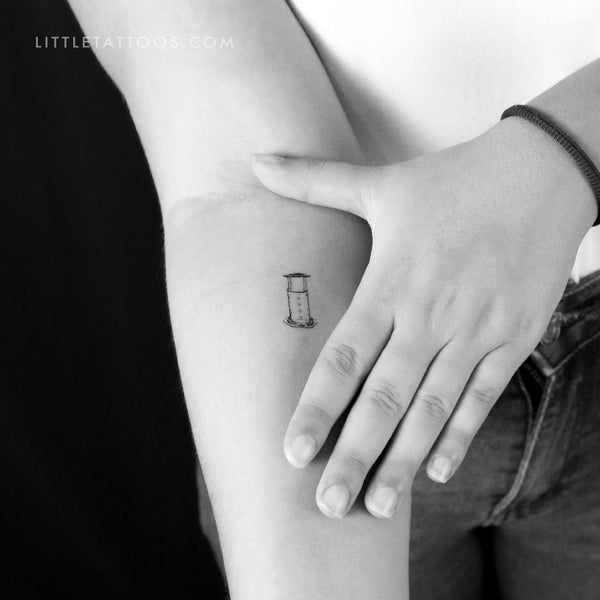 Aeropress Manual Coffeemaker Temporary Tattoo - Set of 3