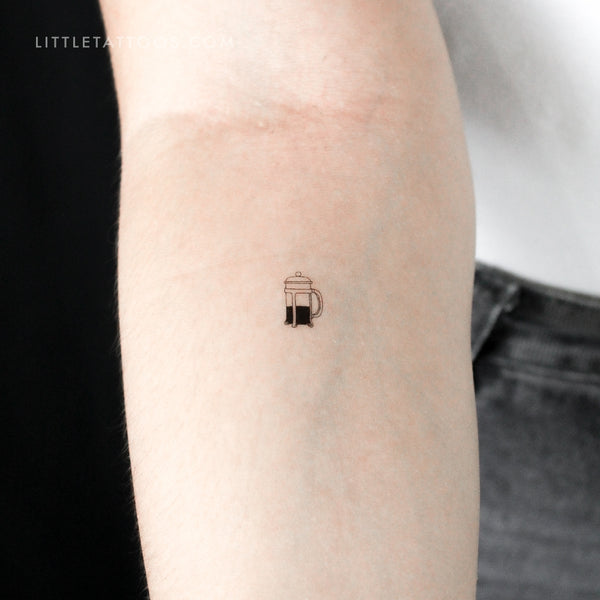 Little French Press Temporary Tattoo - Set of 3