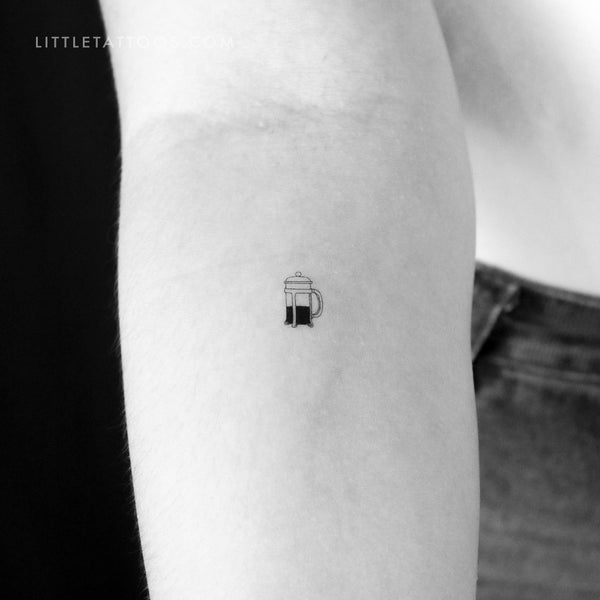 Little French Press Temporary Tattoo - Set of 3