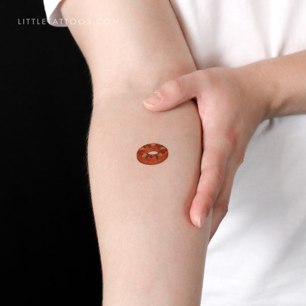 Spanish King Cake Temporary Tattoo - Set of 3