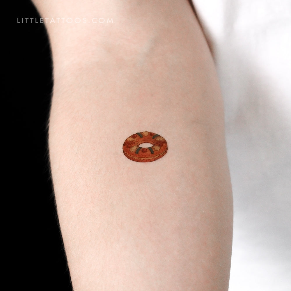 Tatuaje temporal de Roscón de Reyes - Juego de 3