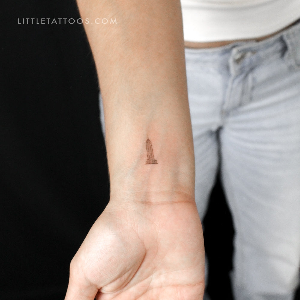 Empire State Building Temporary Tattoo - Set of 3