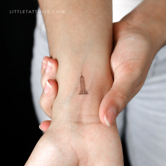 Empire State Building Temporary Tattoo - Set of 3