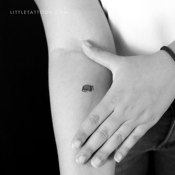 Armadillo Temporary Tattoo - Set of 3