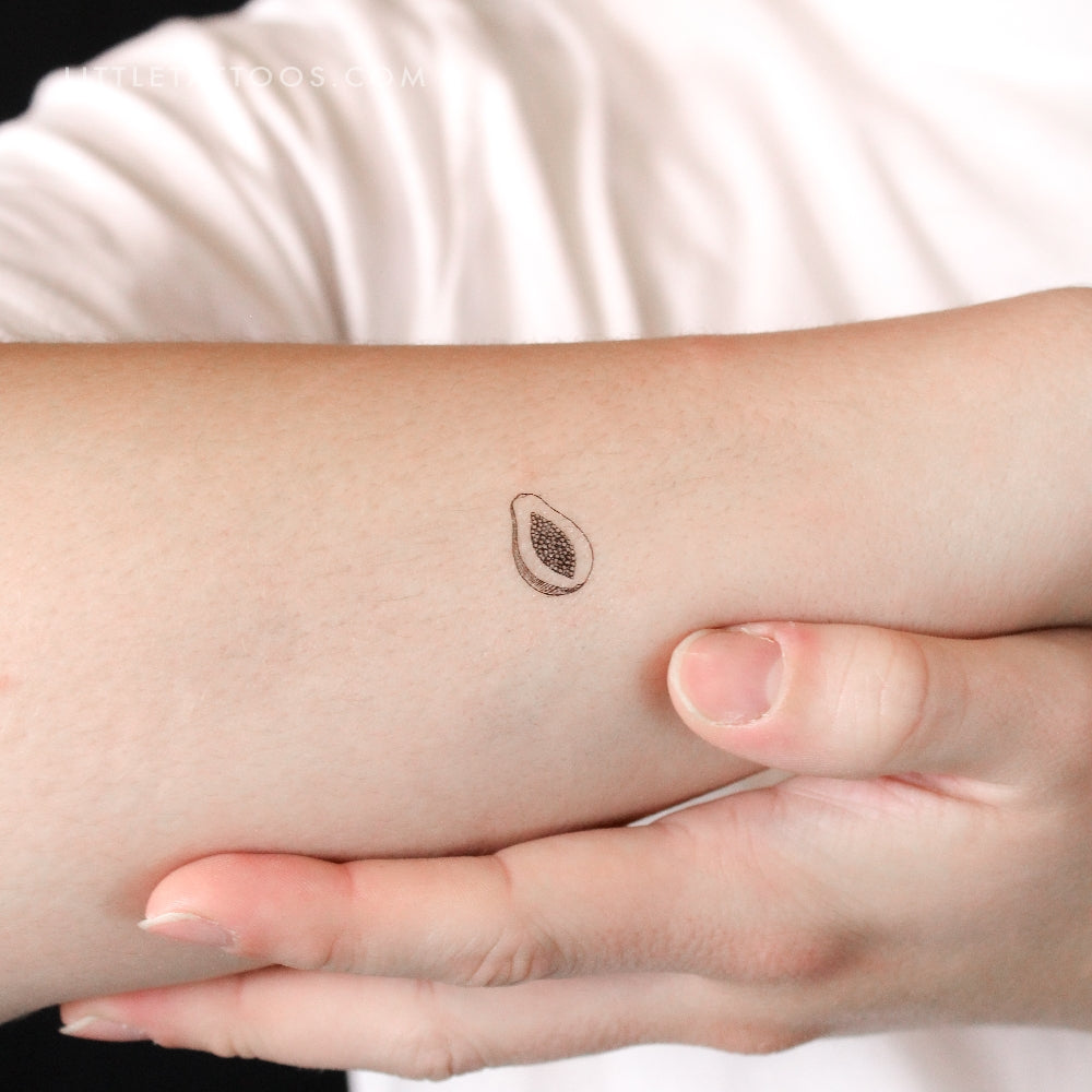 Little Papaya Temporary Tattoo - Set of 3