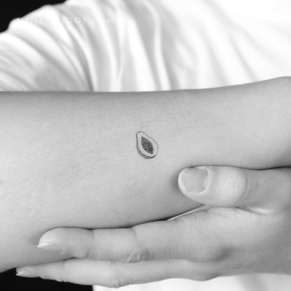 Little Papaya Temporary Tattoo - Set of 3