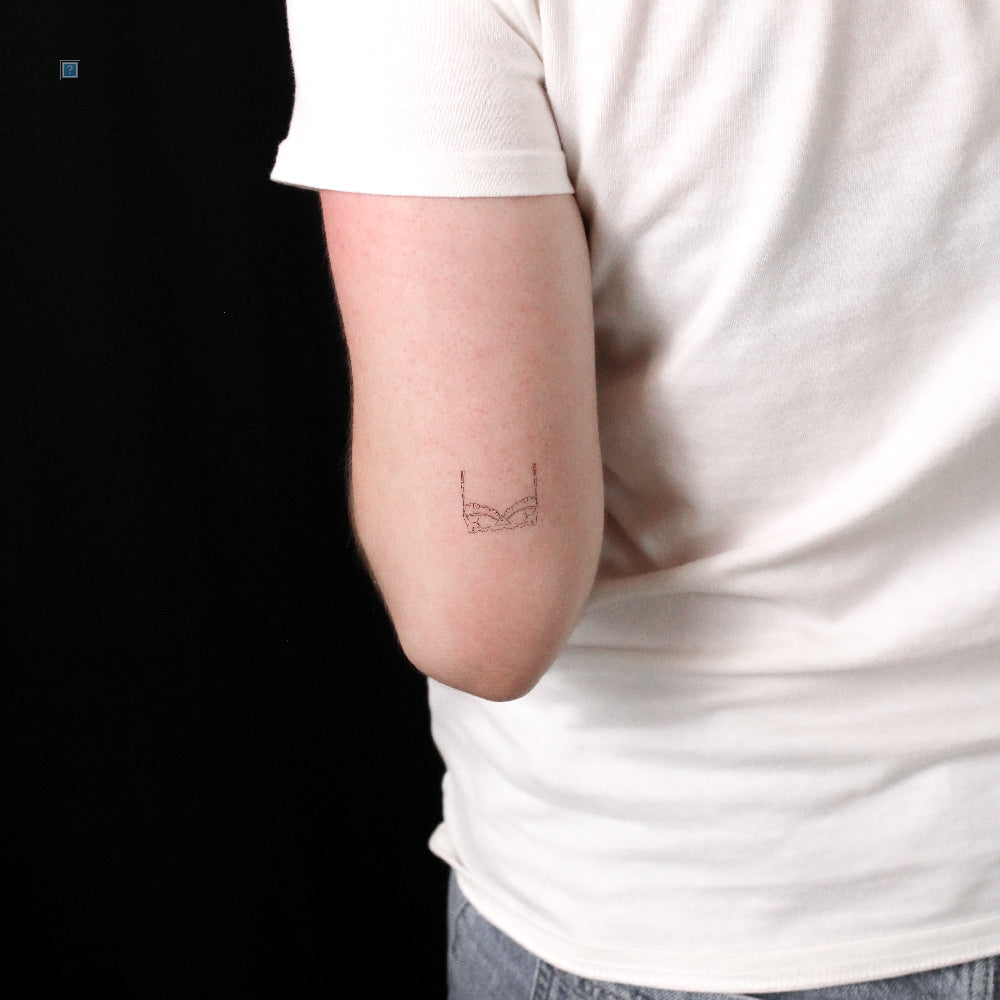 Bra Temporary Tattoo By Marina Molist - Set of 3