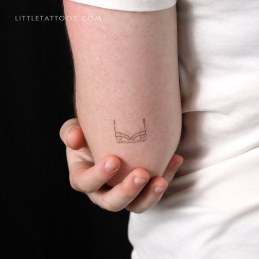 Bra Temporary Tattoo By Marina Molist - Set of 3