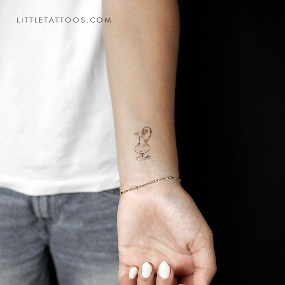 Water Jug Temporary Tattoo By Marina Molist - Set of 3