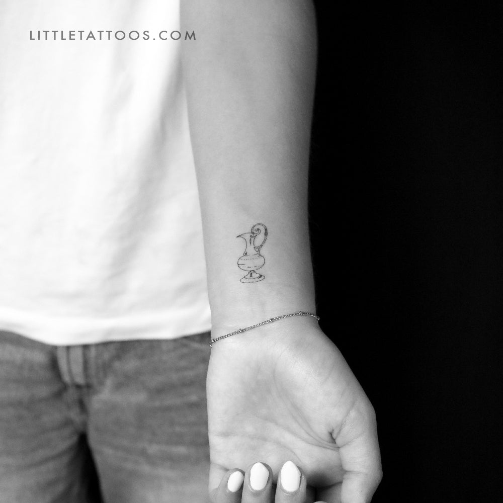 Water Jug Temporary Tattoo By Marina Molist - Set of 3