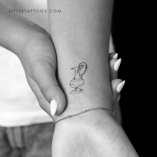Water Jug Temporary Tattoo By Marina Molist - Set of 3