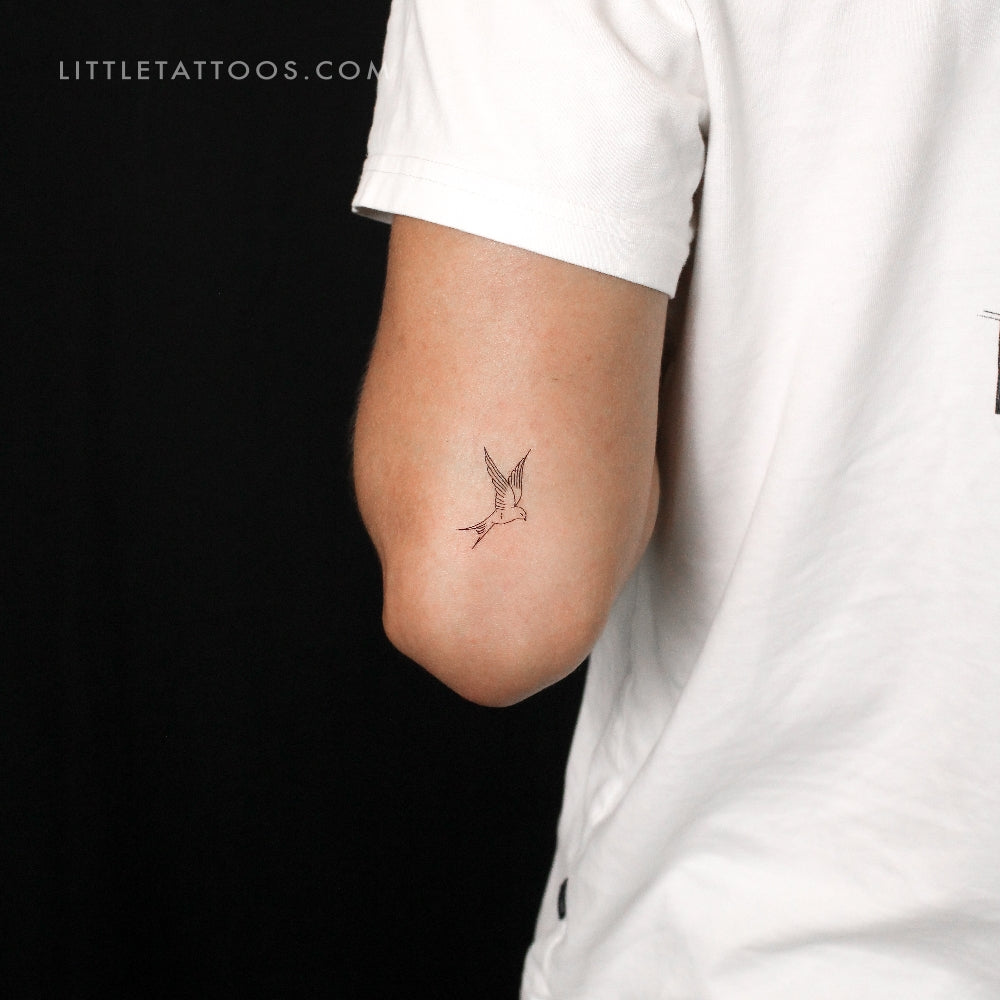 Swallow Temporary Tattoo By Marina Molist - Set of 3