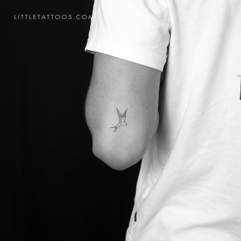 Swallow Temporary Tattoo By Marina Molist - Set of 3