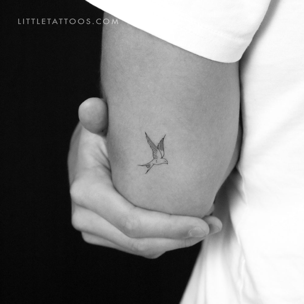 Swallow Temporary Tattoo By Marina Molist - Set of 3