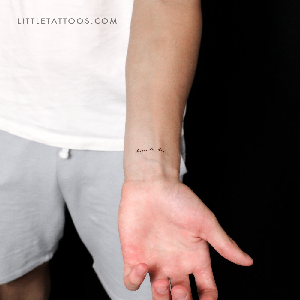 Born To Die Temporary Tattoo - Set of 3