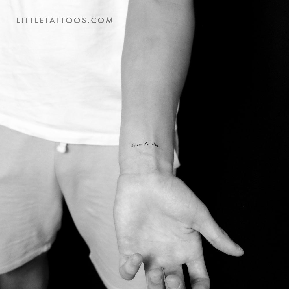Born To Die Temporary Tattoo - Set of 3