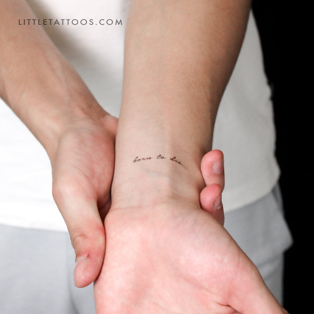 Born To Die Temporary Tattoo - Set of 3