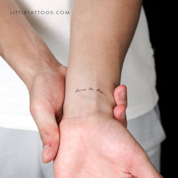 Born To Die Temporary Tattoo - Set of 3